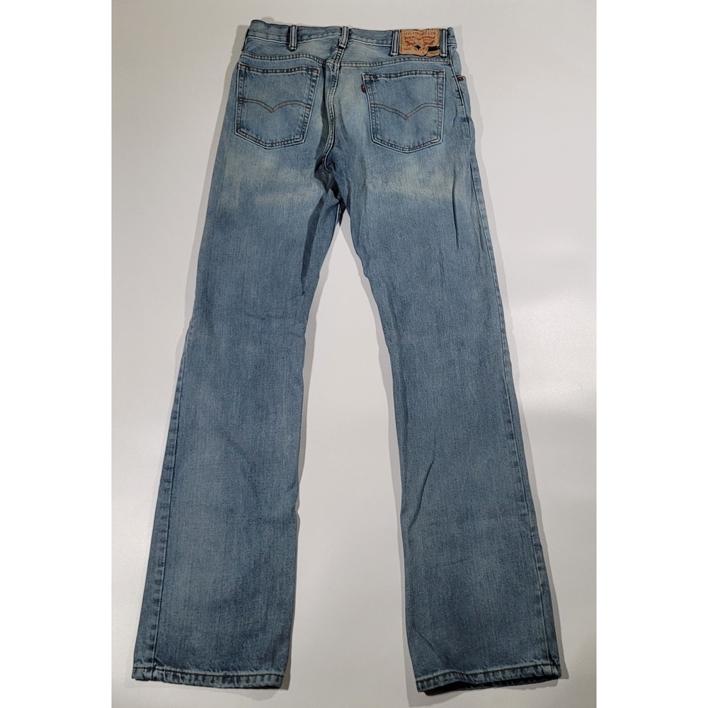 Levi Strauss & Co. Mens Light Wash Straight‎ Leg Denim Jeans Blue 33x36